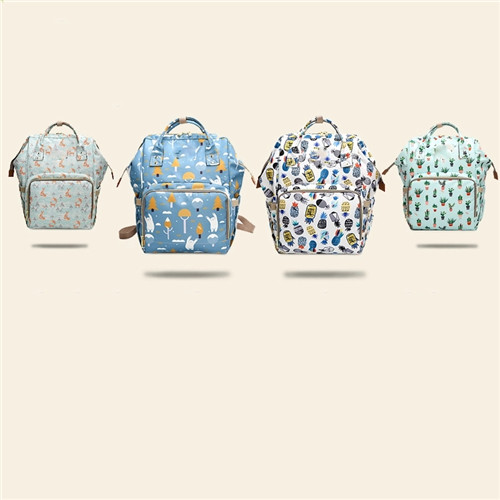 Wholesale fashion leather diaper bag women handbags backpack waterproof