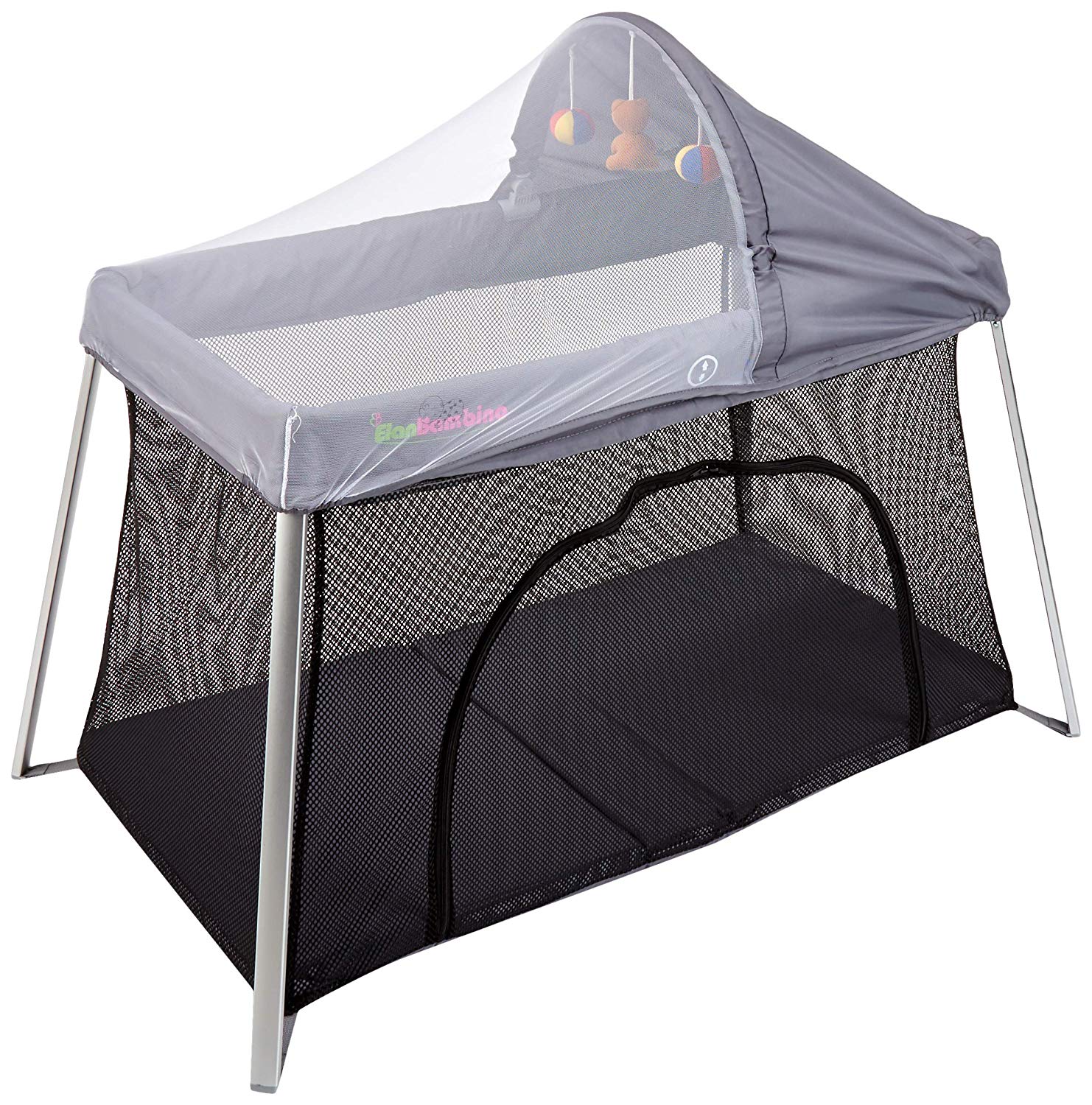 Travel Crib For Baby. Easy Front And Top Access. Protect Your Baby With Sun Shade And Bug Screen. Your All-In-One Home Playard and Portable Crib. Easy Tool-Free Set Up and Take Down. Mom's Choice.