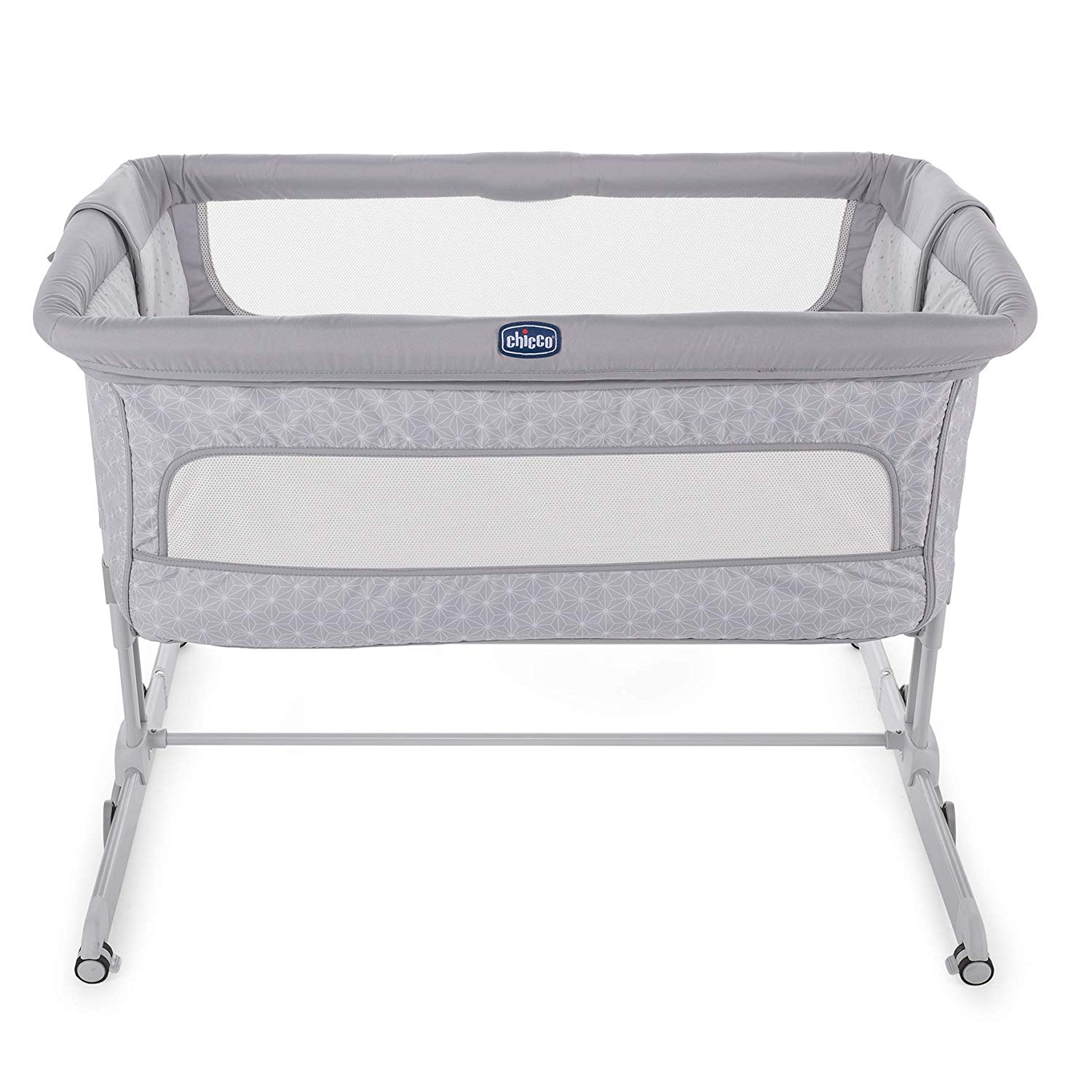 Acplaypen.com Side Sleeping Crib Next2Me Dream" Luna Grey" Baby Side Sleeping Crib Swing Function