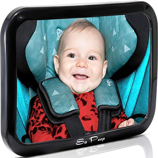 acplaypen.com Mirror for Car - View Infant in Rear Facing Car Seat - 100% Lifetime Satisfaction Guarantee - Best Newborn Safety with Secure Headrest Double-Strap - Essential Car Seat... 