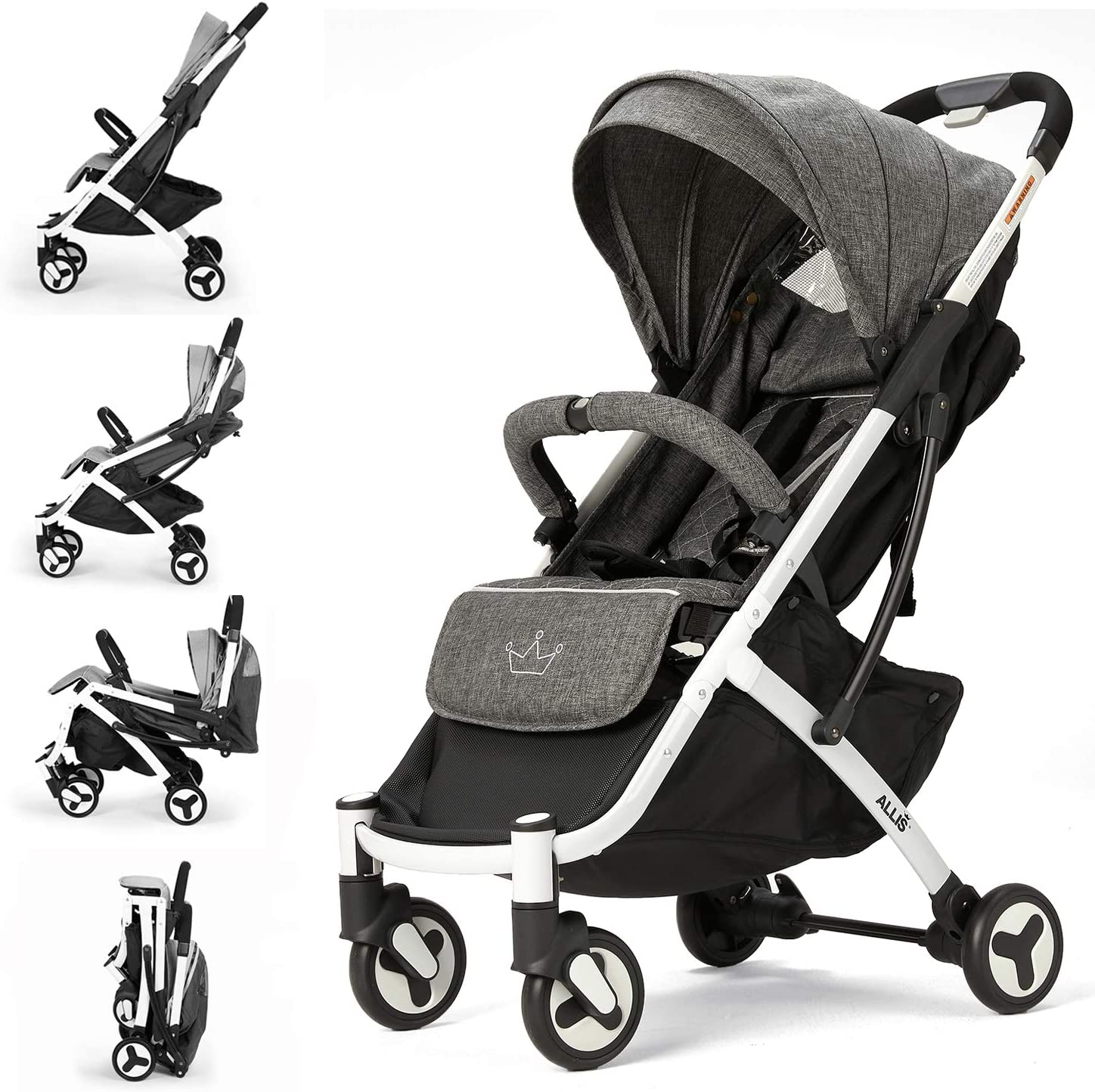 Baby lightway stroller The luxury of a large padded seat for the extra comfort of your little one