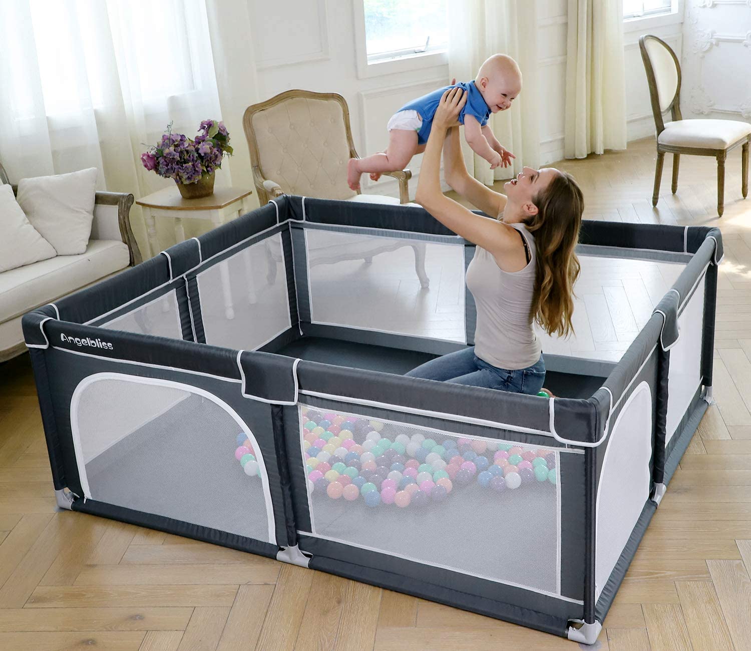 The shape-changable baby extra large playard