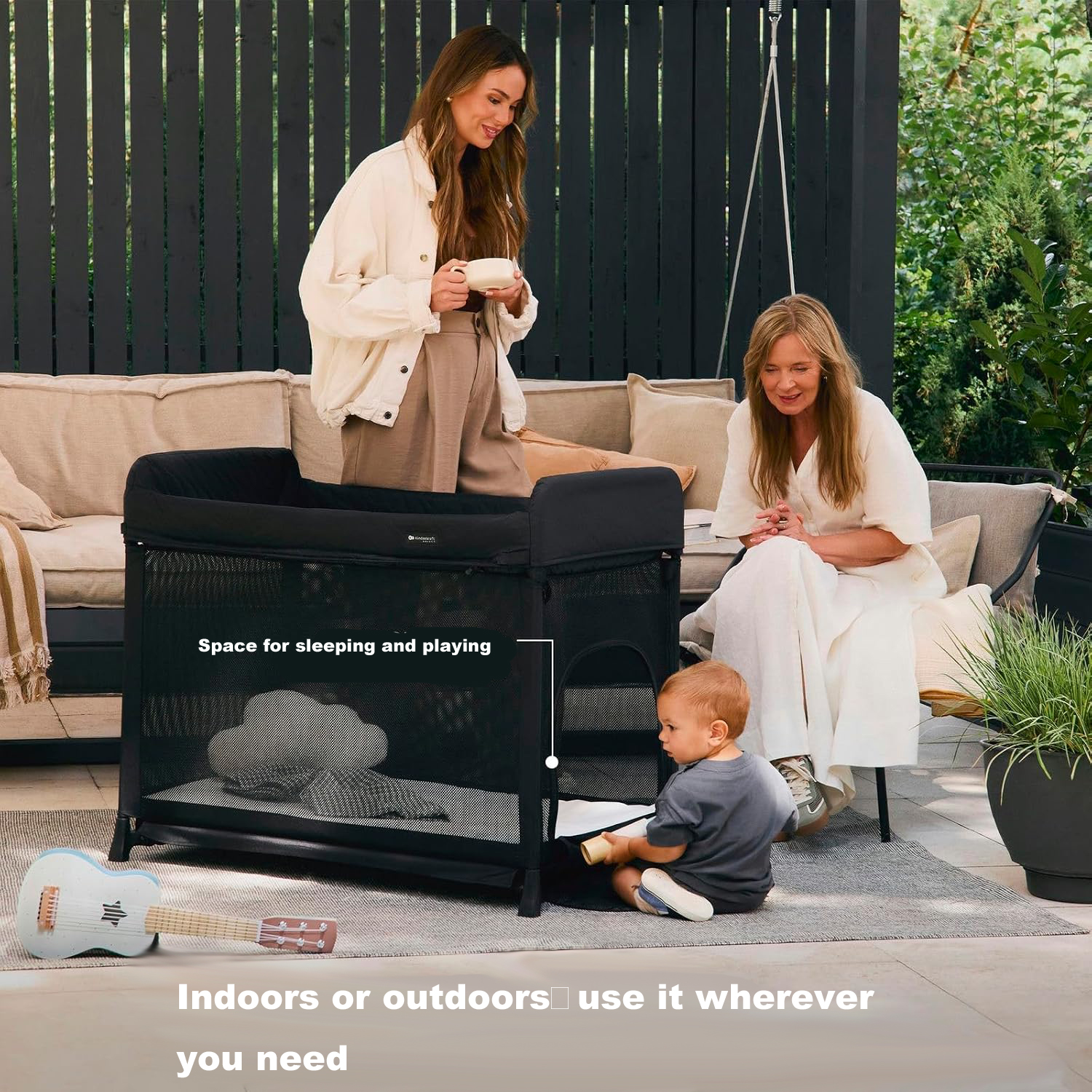 H1 Title:5-in-1 Travel Cot Buying Guide | Ameribaby Patty Multi-Function Co-Sleeper Baby Bed for Newborn to 3 Years Old Meta Description:Tired of buying multiple baby furniture? Ameribaby Patty 5-in-1 folding travel cot works as co-sleeper, bassinet, play