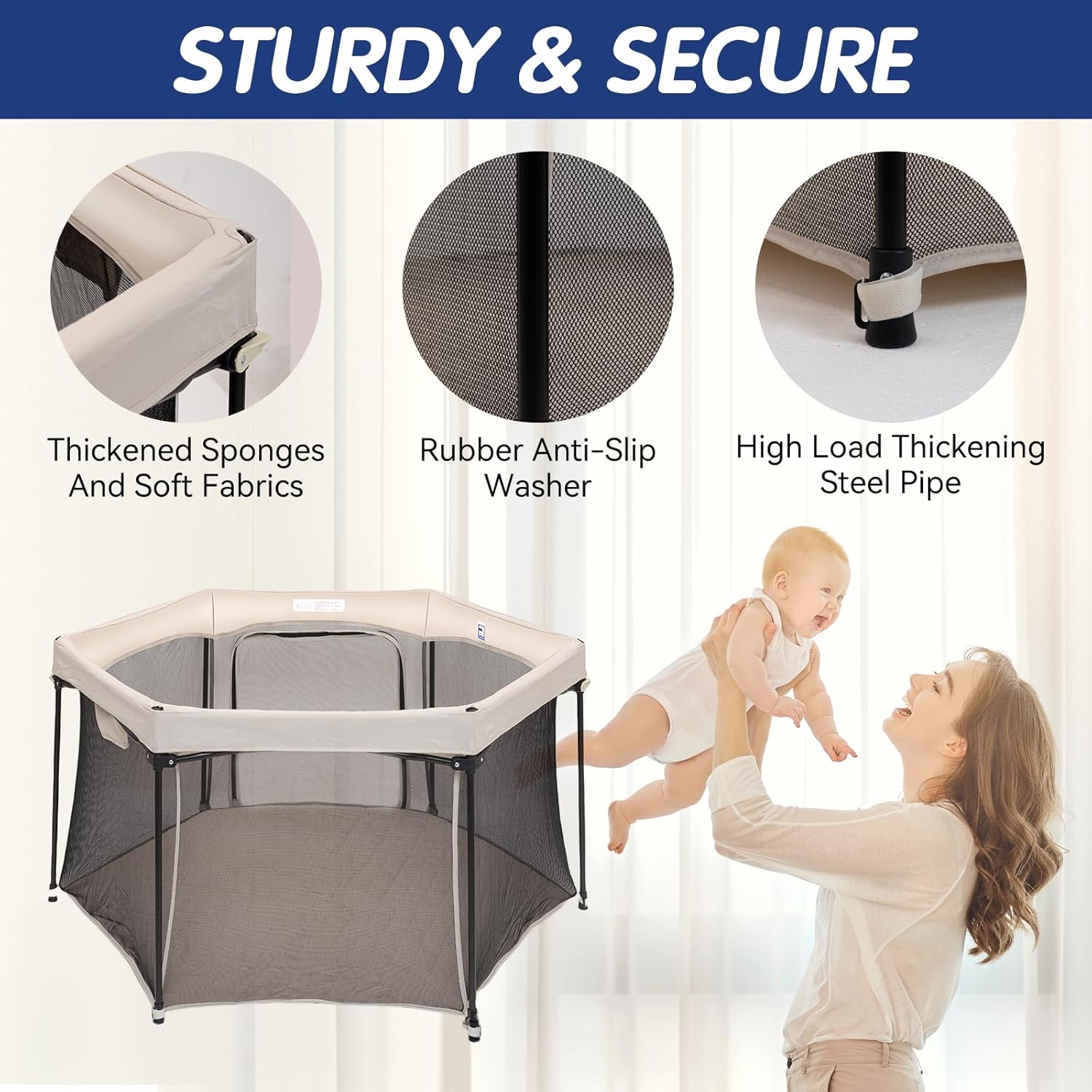 4-in-1 Multi-Functional Baby Playpen (22)