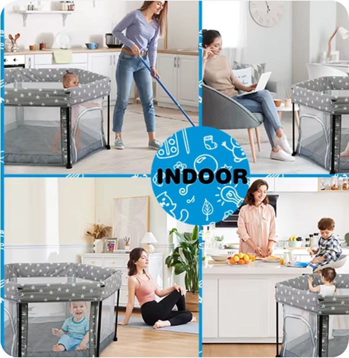 4-in-1 Multi-Functional Baby Playpen (32)