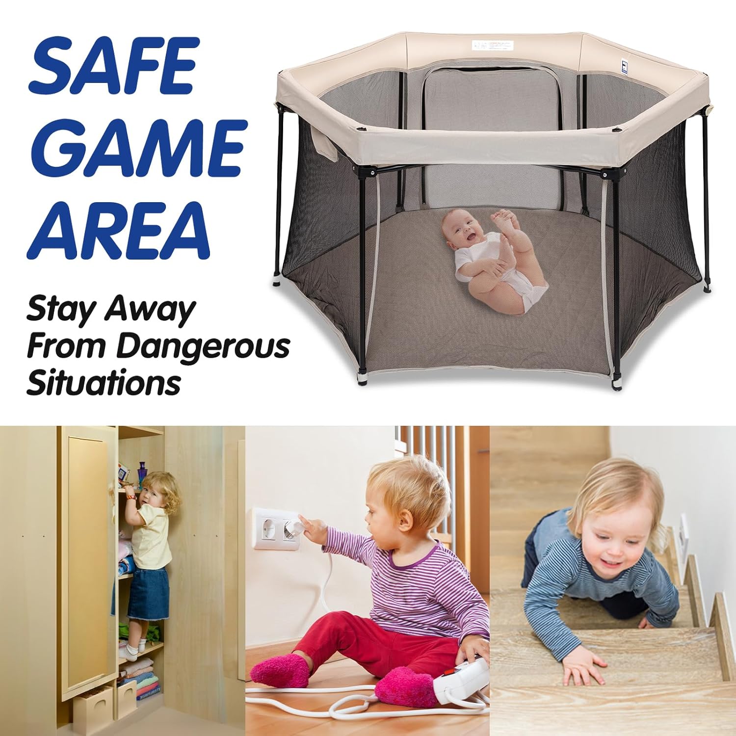4-in-1 Multi-Functional Baby Playpen (15)
